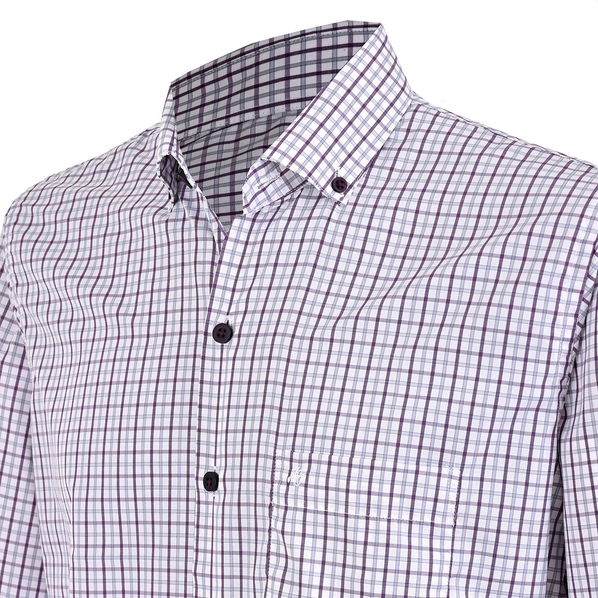 Camisa de cuadros online morada