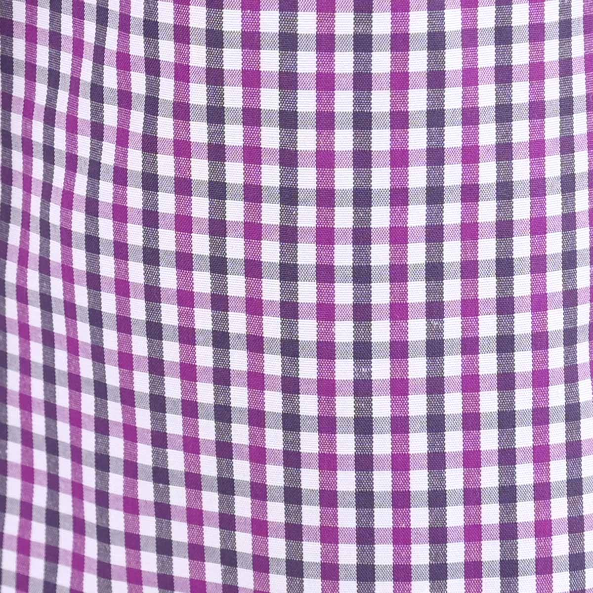 Camisa De Vestir A Cuadros De Color Morado