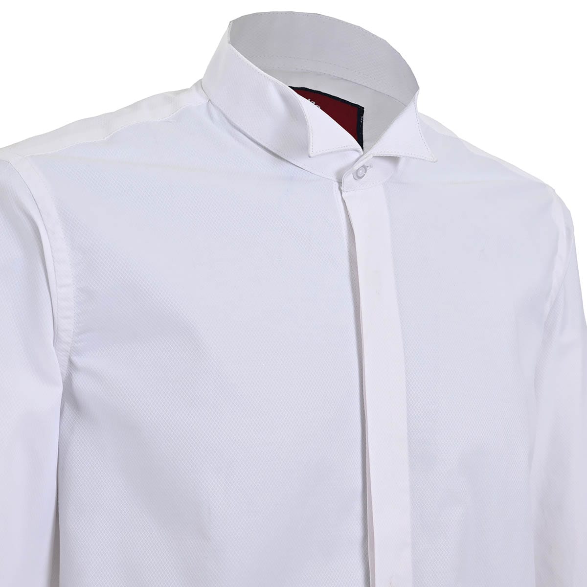 Puerto erótico Sociedad camisa cuello de paloma Blanca – Michel Blanc