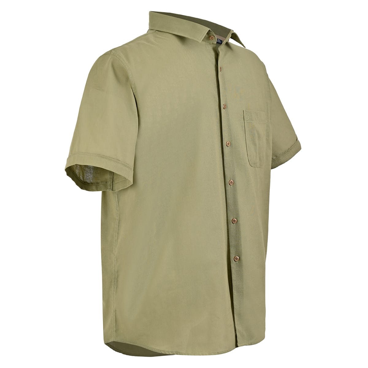 Camisa Manga corta tipo lino verde