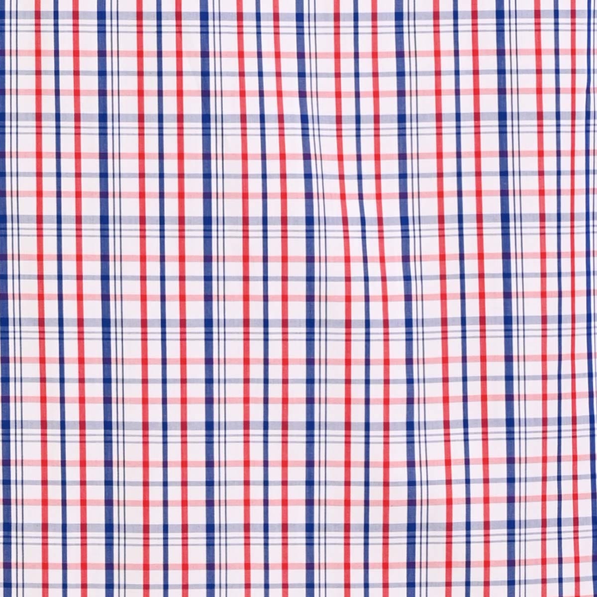 Camisa talla extra de cuadros azul y rojo bottom down