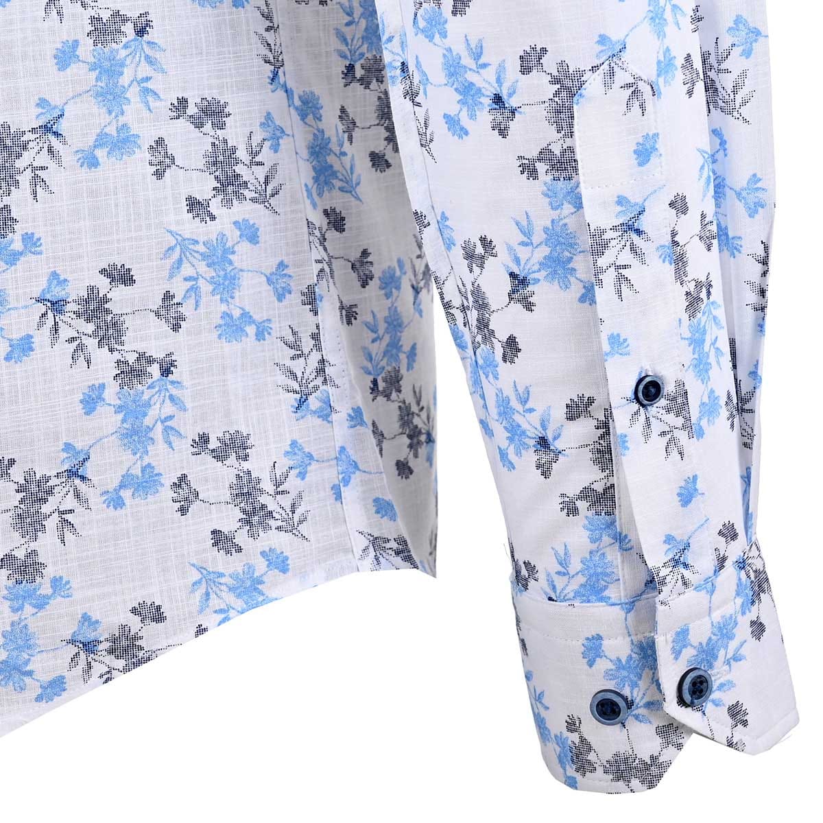 Camisa De Manga Larga Con Estampado De Flores
