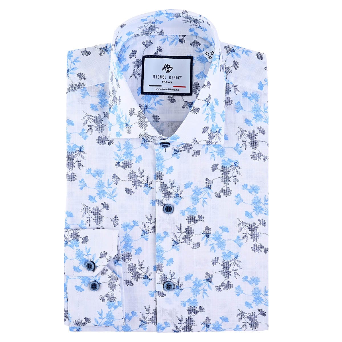 Camisa De Manga Larga Con Estampado De Flores