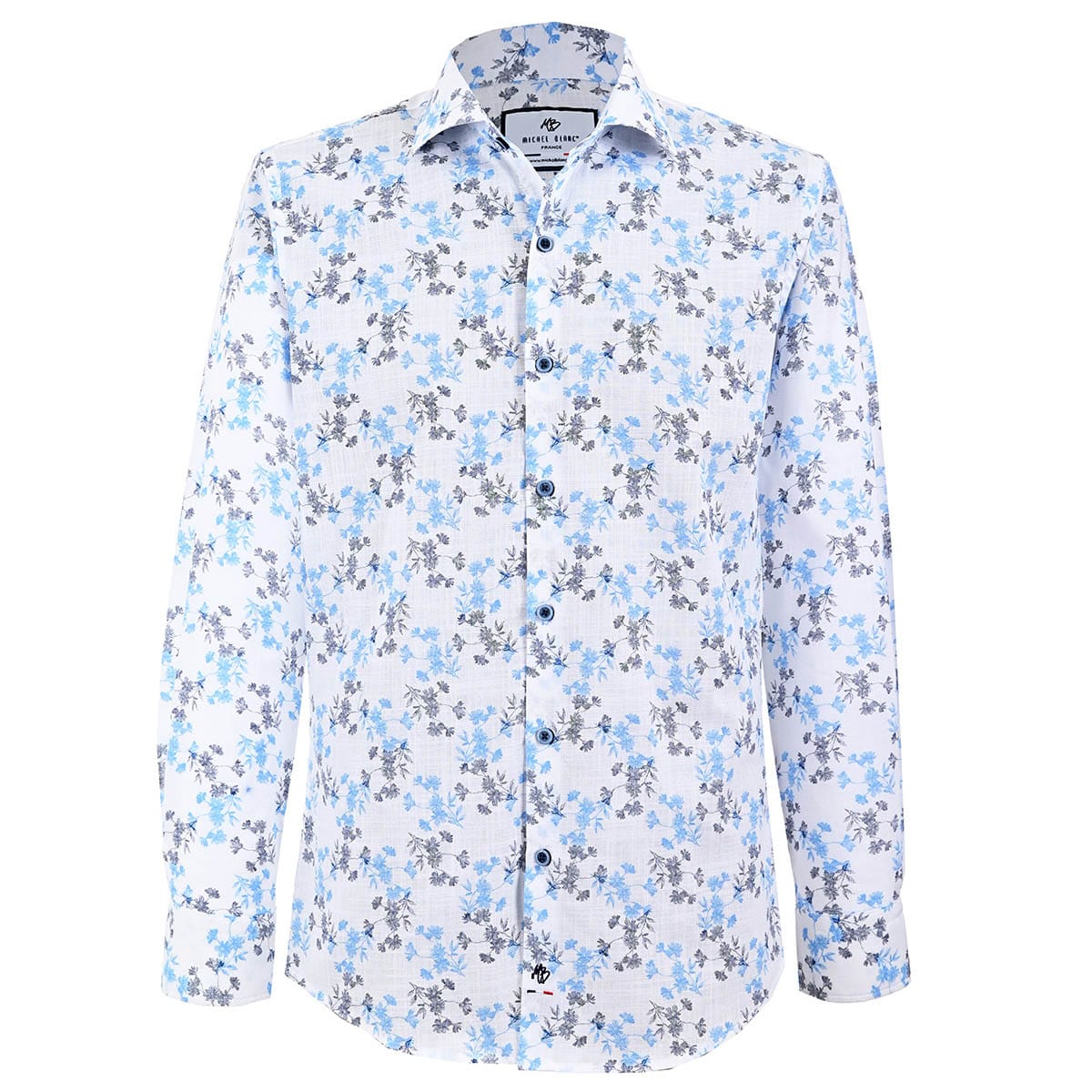 Camisa De Manga Larga Con Estampado De Flores