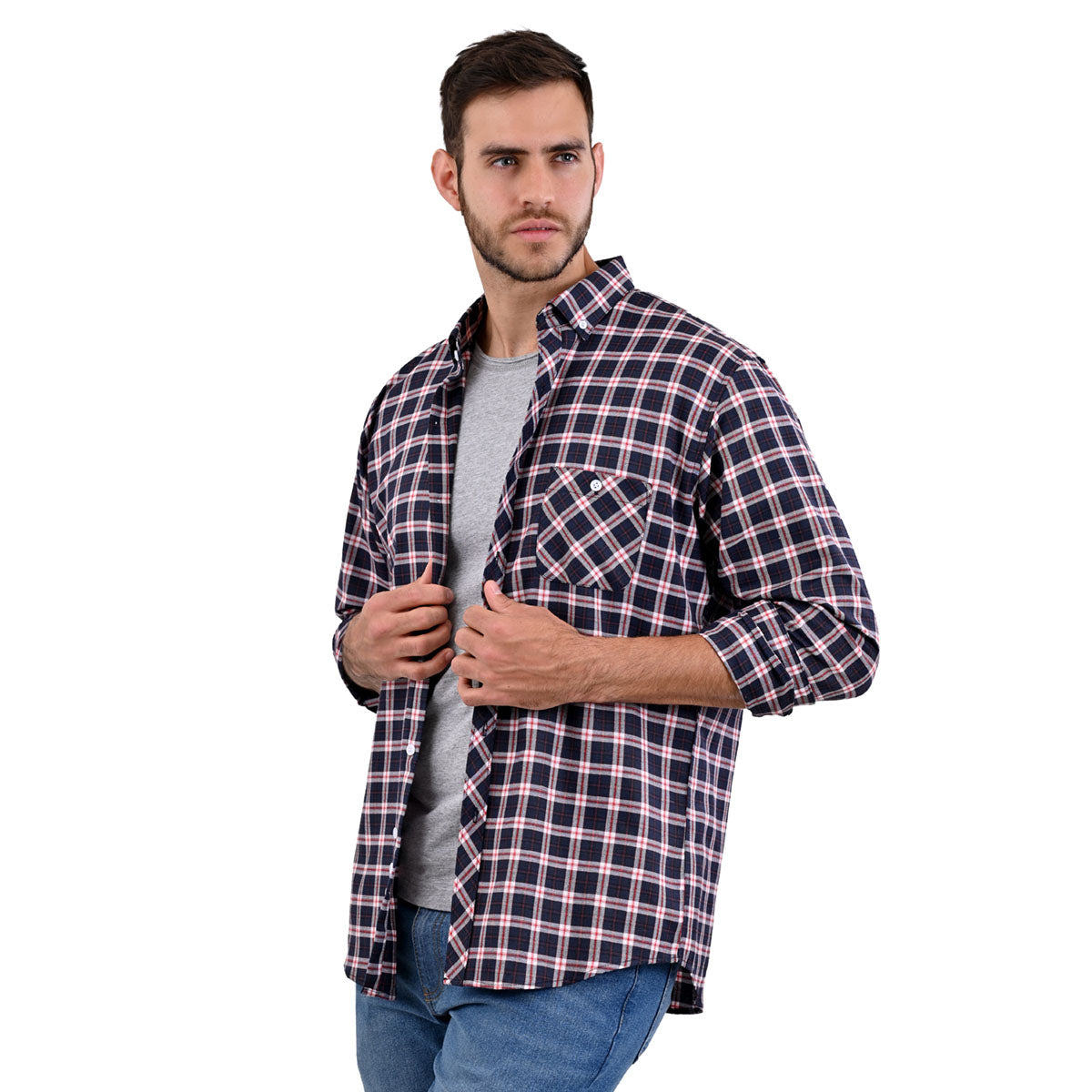 Camisa De Franela Ligera color rojo