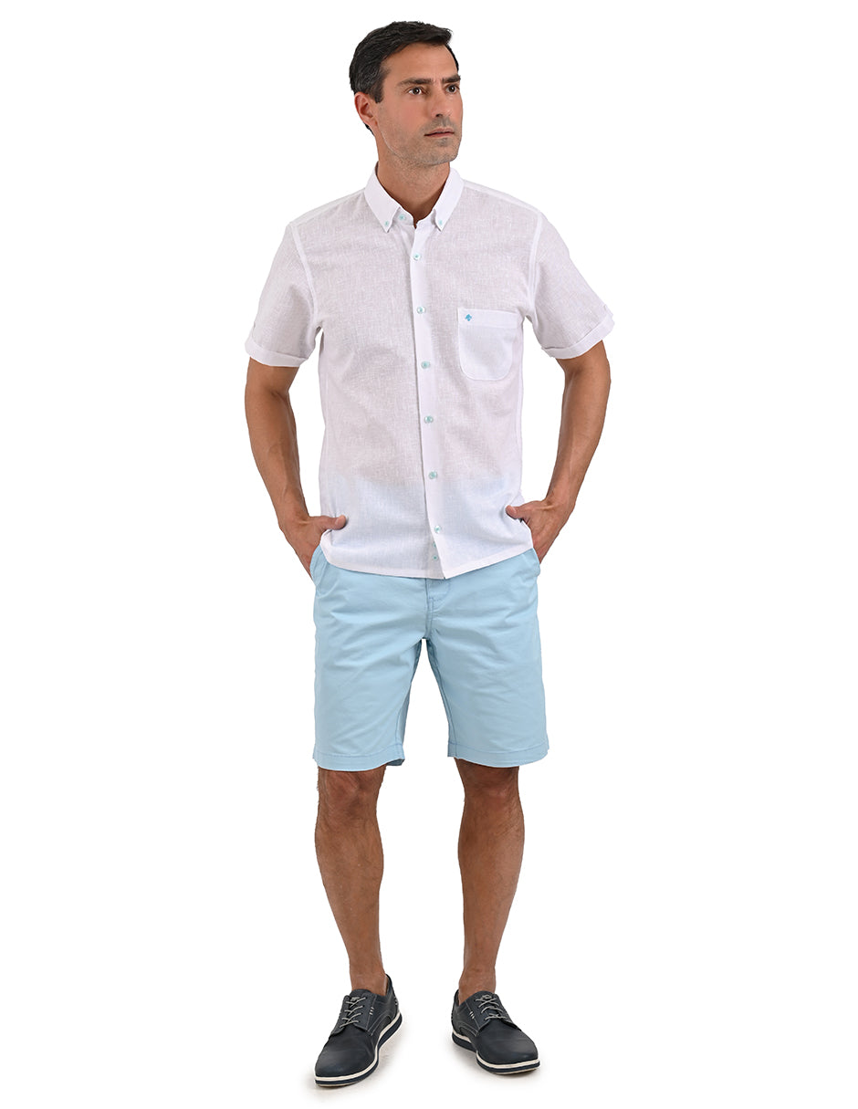 Camisa Chazarilla Manga Corta color blanco
