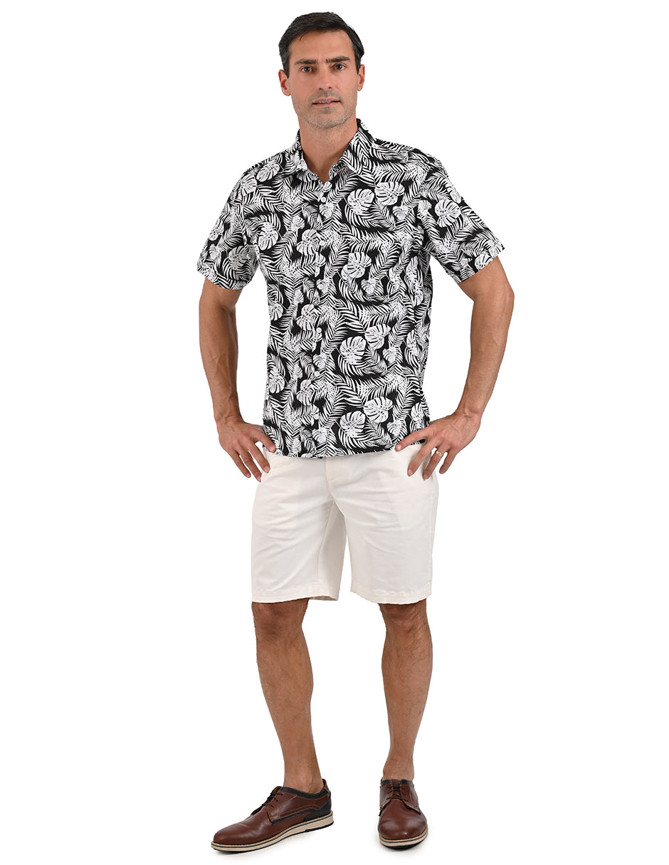 Camisa Chazarilla Manga Corta color negro