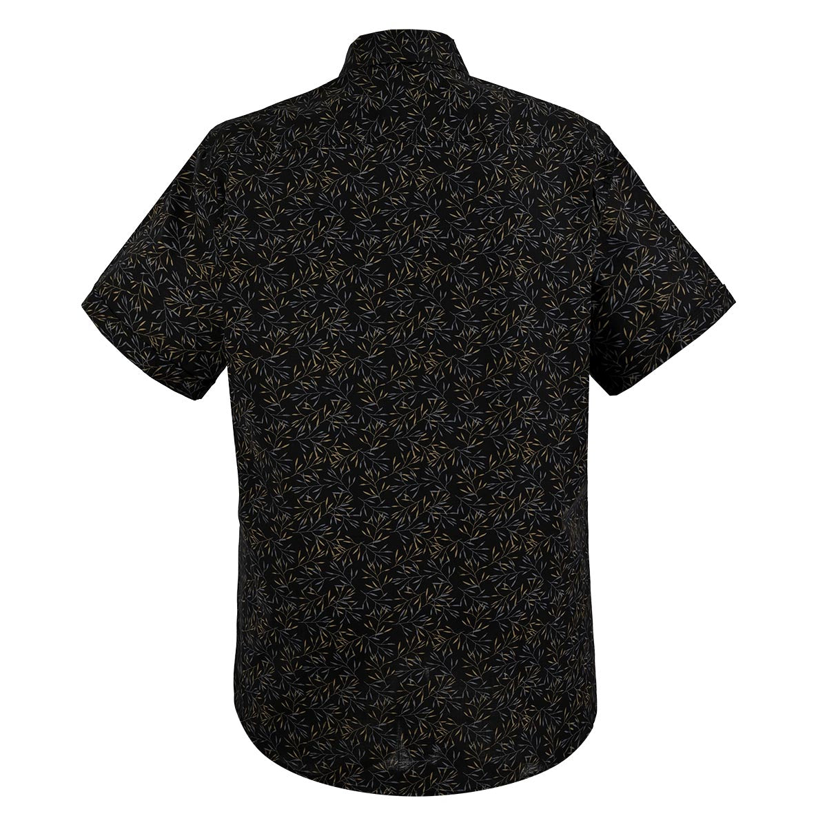 Camisa Manga corta negra con flores