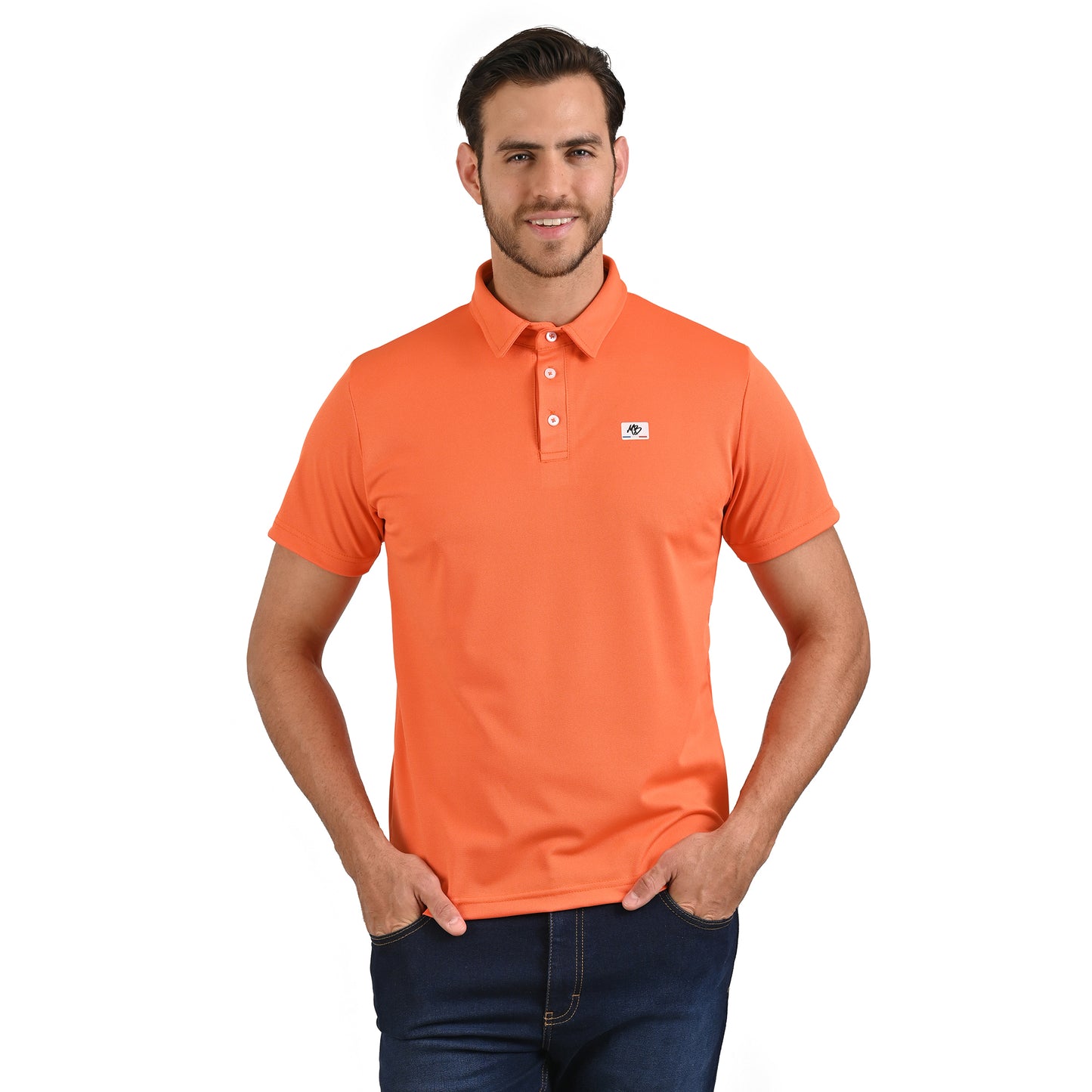 Playera polo Naranja