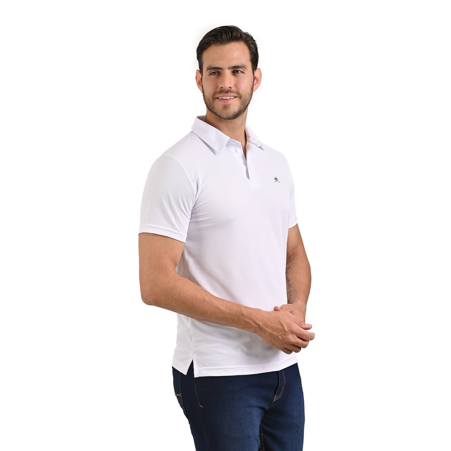 Playera polo Blanca