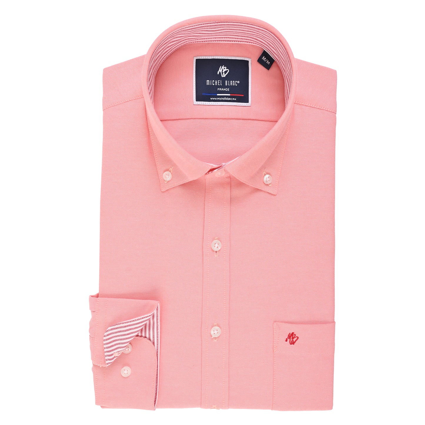 Camisa casual button down melón