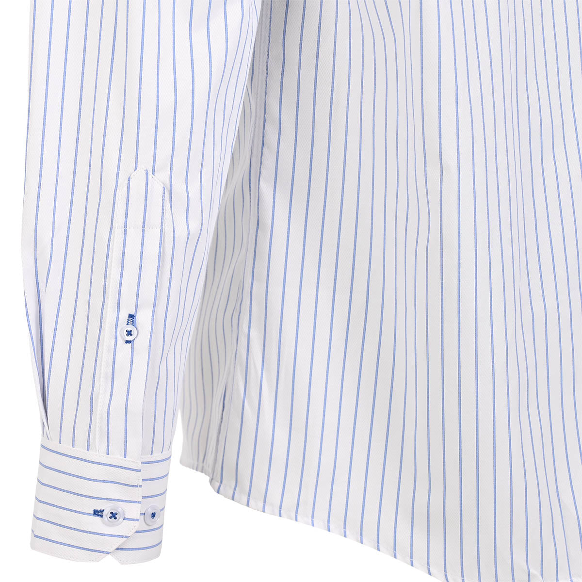 Camisa de Vestir a Rayas Finas Azul Cielo
