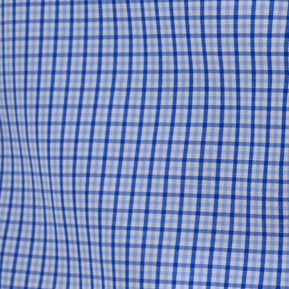 Camisa A Cuadros De Manga Larga  de Color Azul