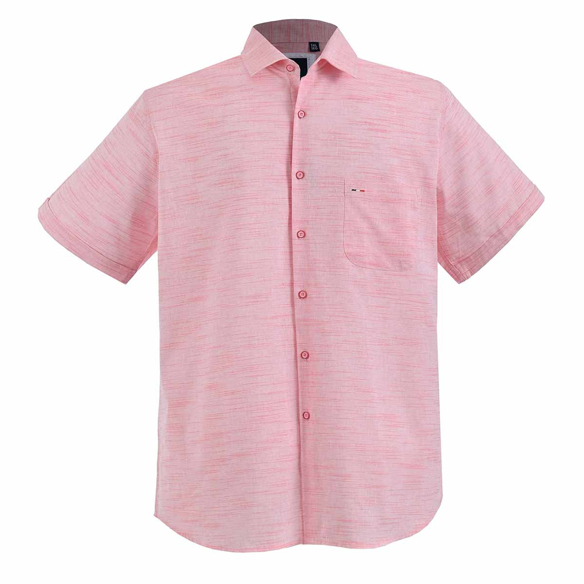 Camisa de playa rayada color rosa