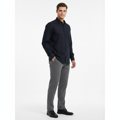 Camisa tipo playera soft touch azul marino