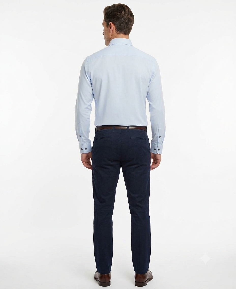 Camisa Smart Casual Verde Estampada – Cuello con Botones