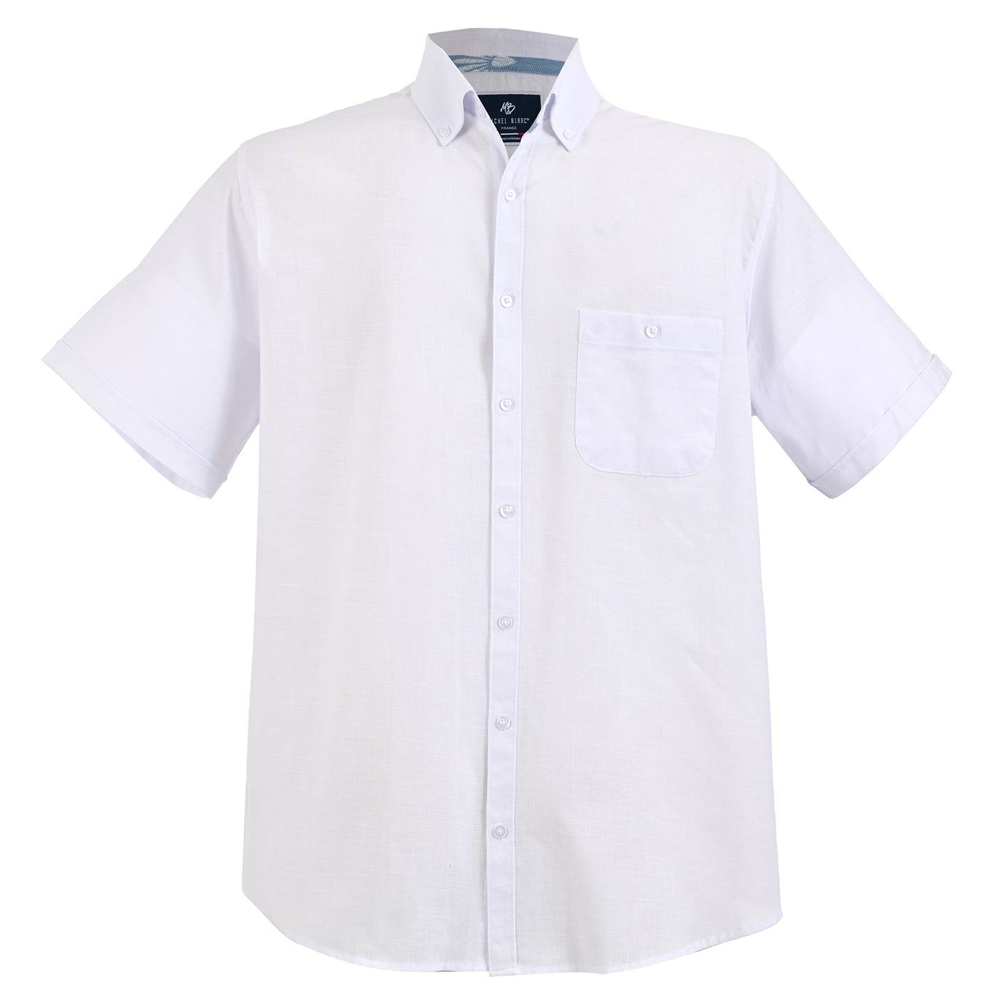 Camisa manga corta blanca de botton down