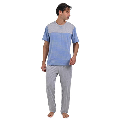 Pijama Azul con gris