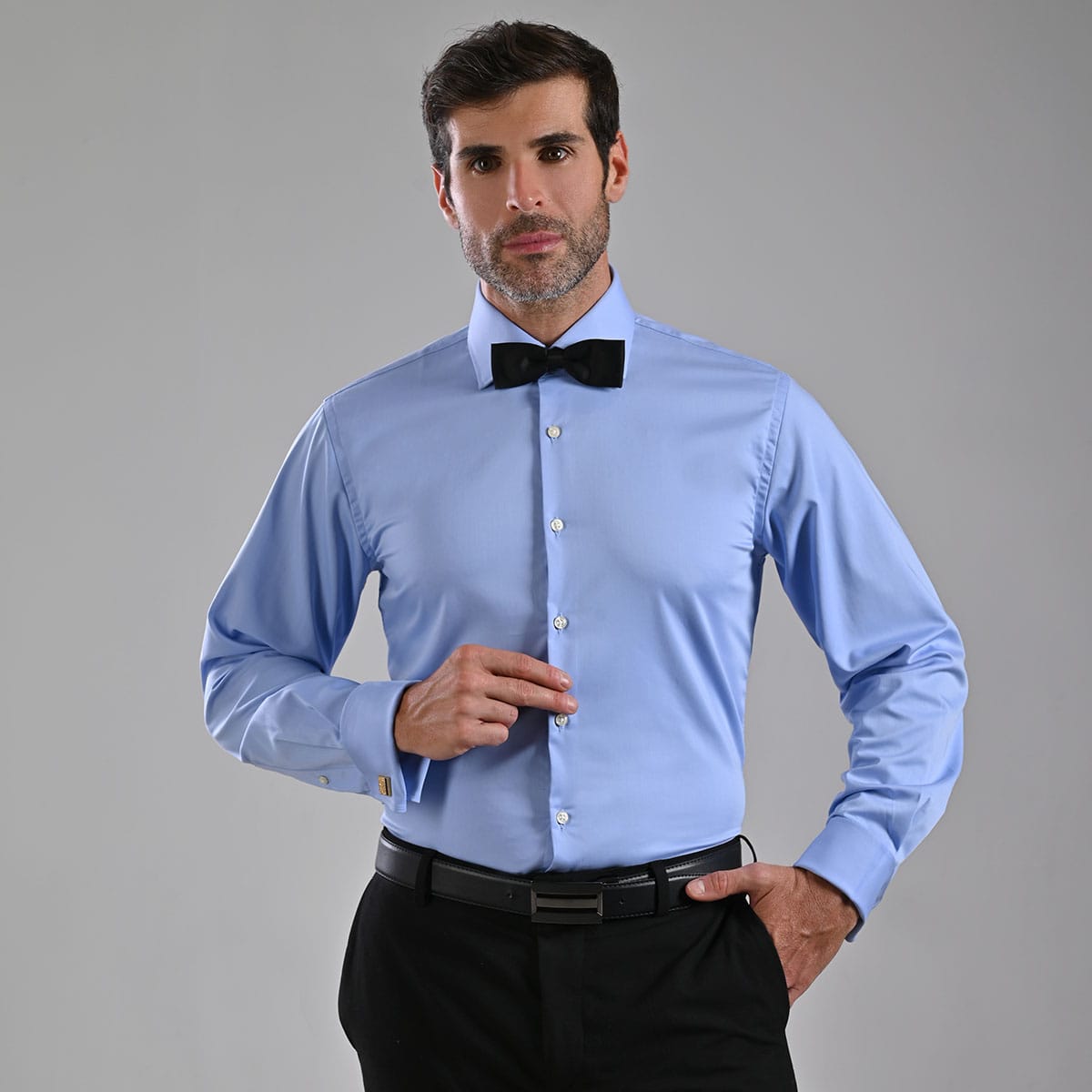 Camisa Formal  Bamboo color Azul