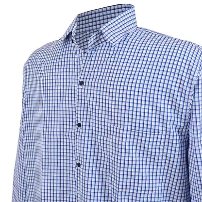 Camisa De cuadros Azul Marino Talla Extra Para Hombre