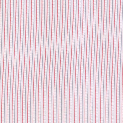 Camisa chazarilla roja con blanco manga corta