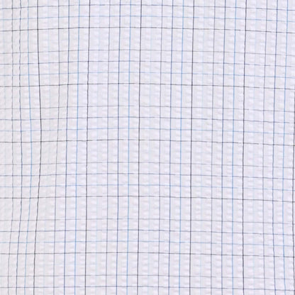 Camisa manga larga de chazarilla blanca con azul cuadros