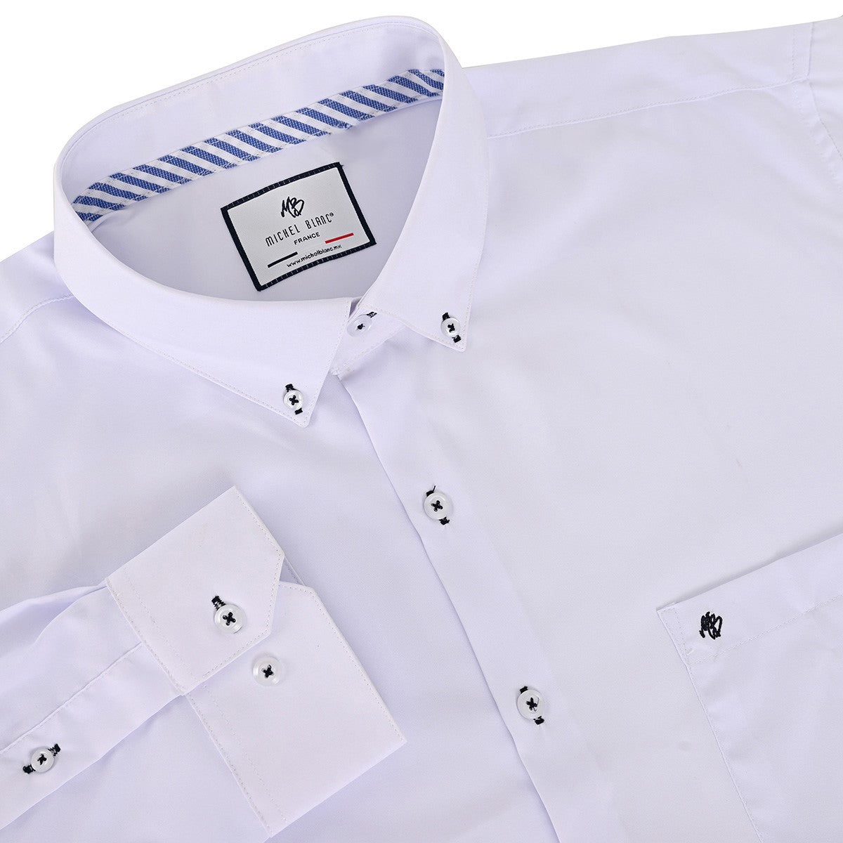 Camisa talla extra Botton down blanca