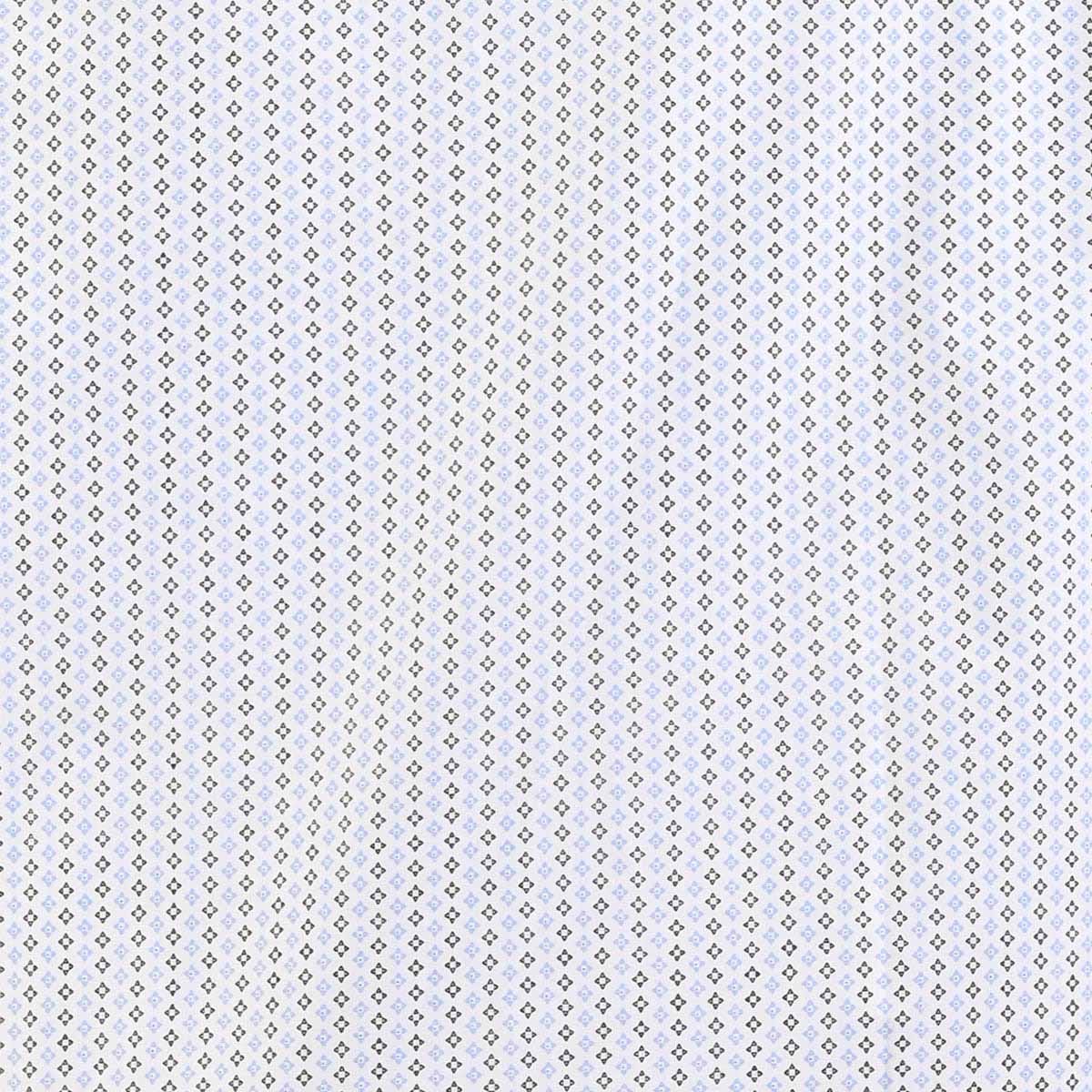 Camisa talla extra fantasia azul con blanca