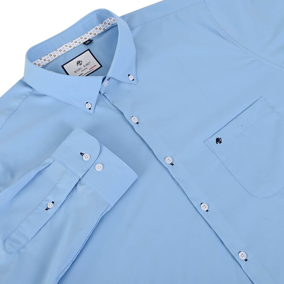 Camisa talla extra azul cielo Botton down