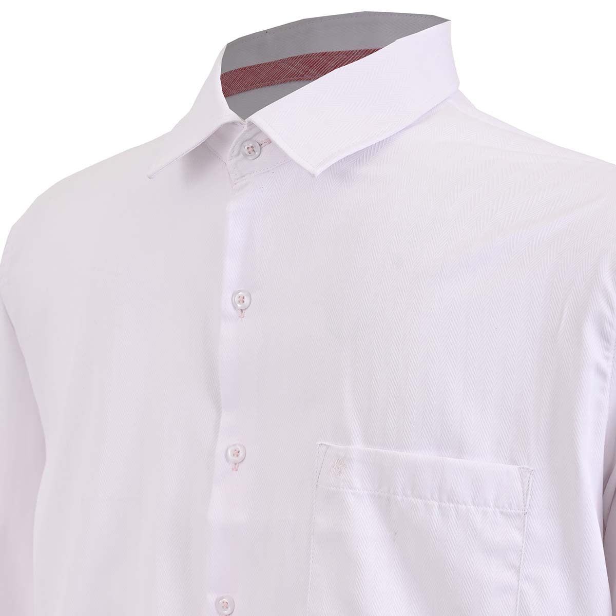 Camisa talla extra blanca con textura