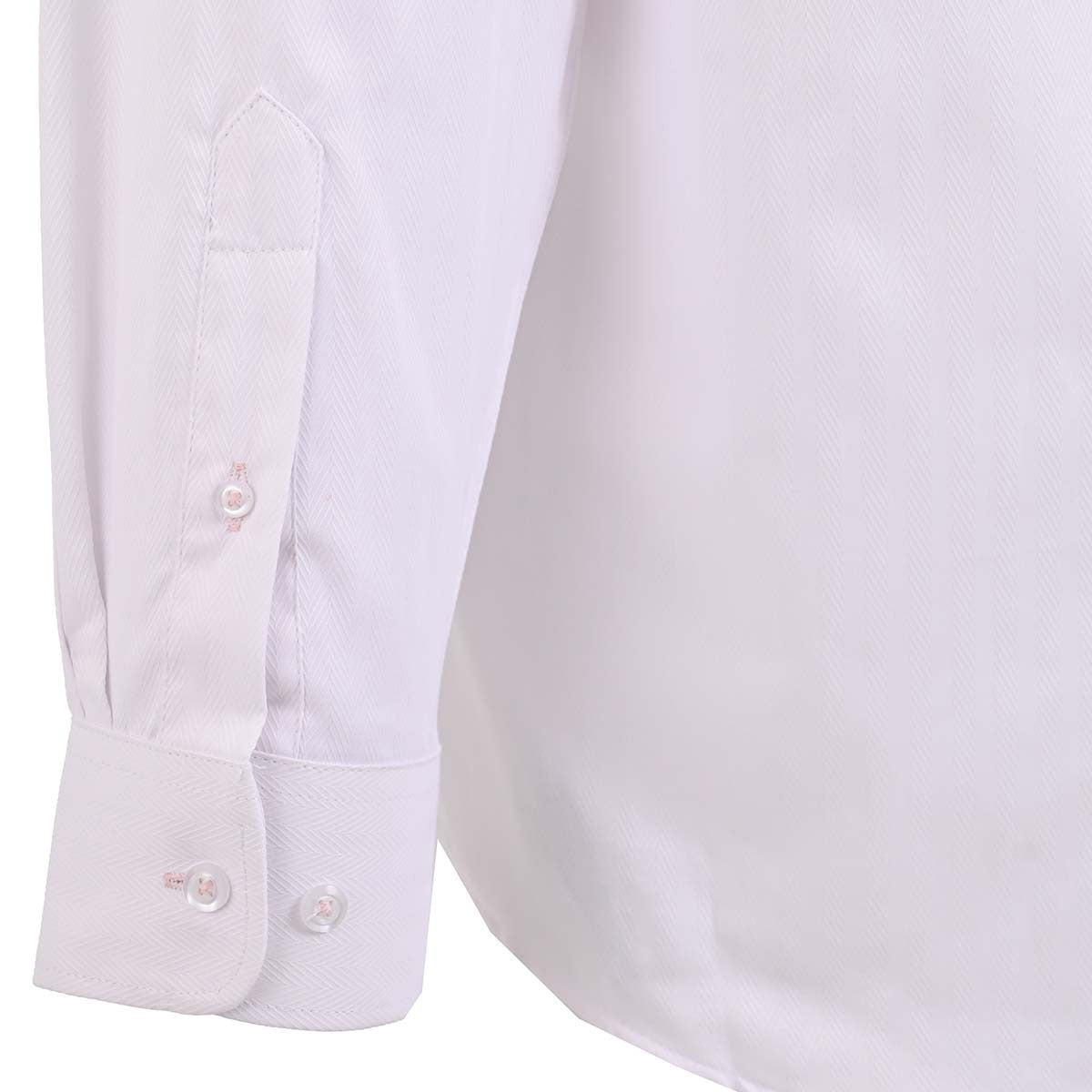 Camisa talla extra blanca con textura