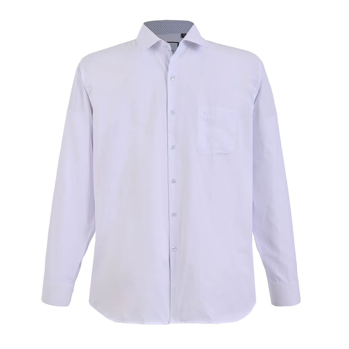 Camisa talla extra blanca con textura