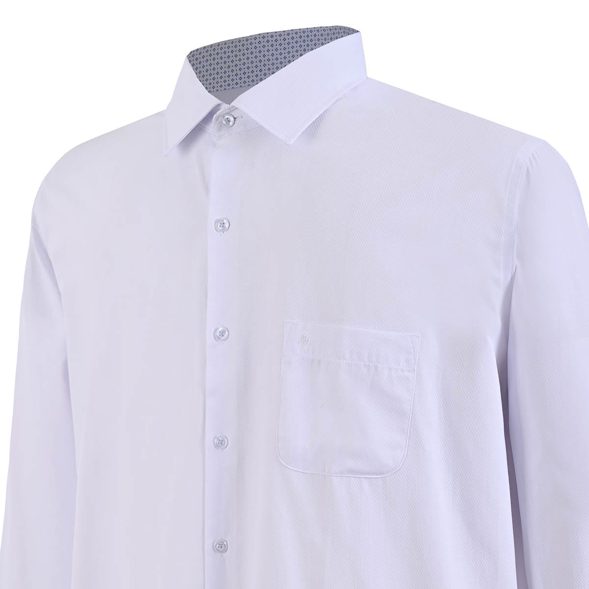Camisa talla extra blanca con textura