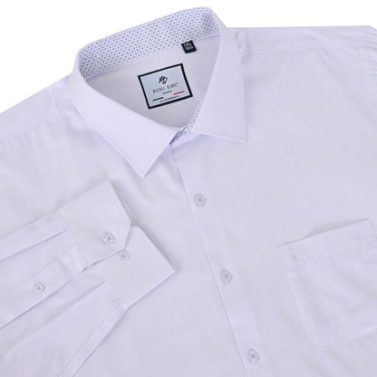 Camisa talla extra blanca con textura