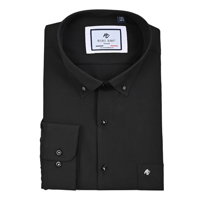 Camisa talla extra negra botton down