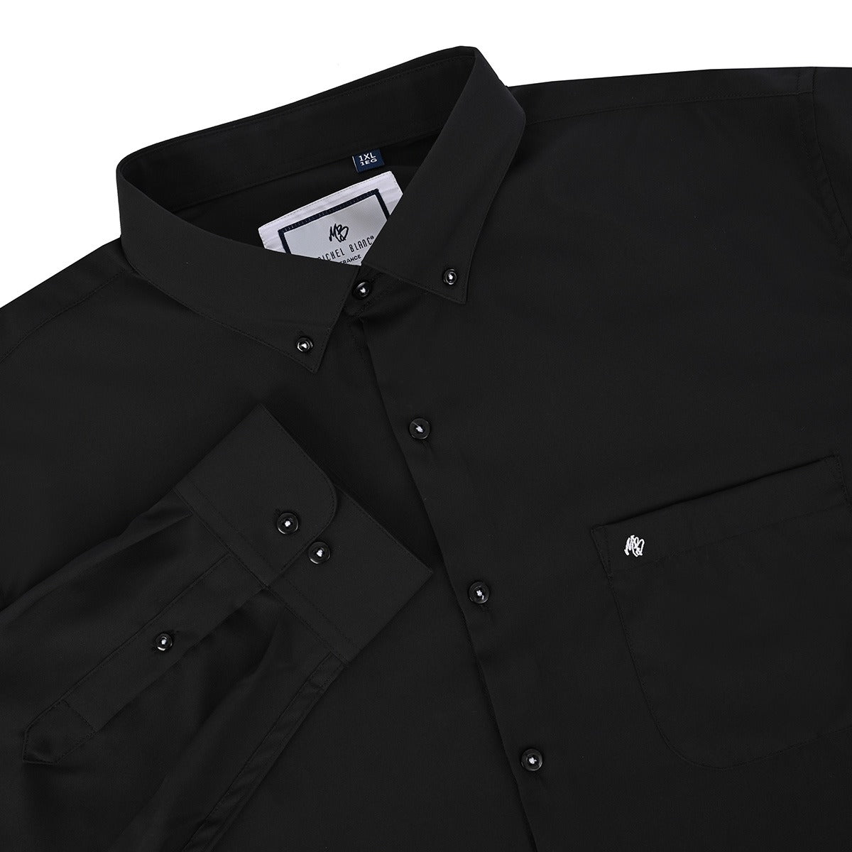 Camisa talla extra negra botton down