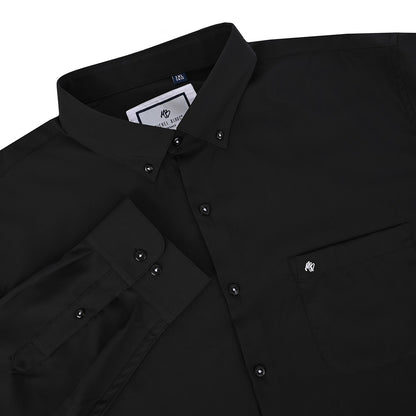 Camisa talla extra negra botton down