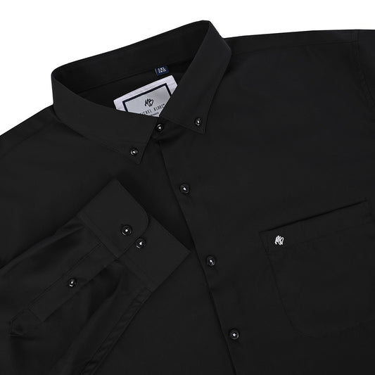 Camisa talla extra negra botton down