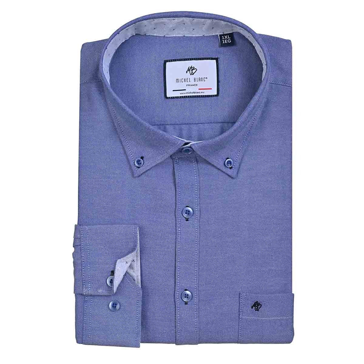 Camisa talla extra azul Francia botton down