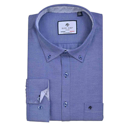 Camisa talla extra azul Francia botton down