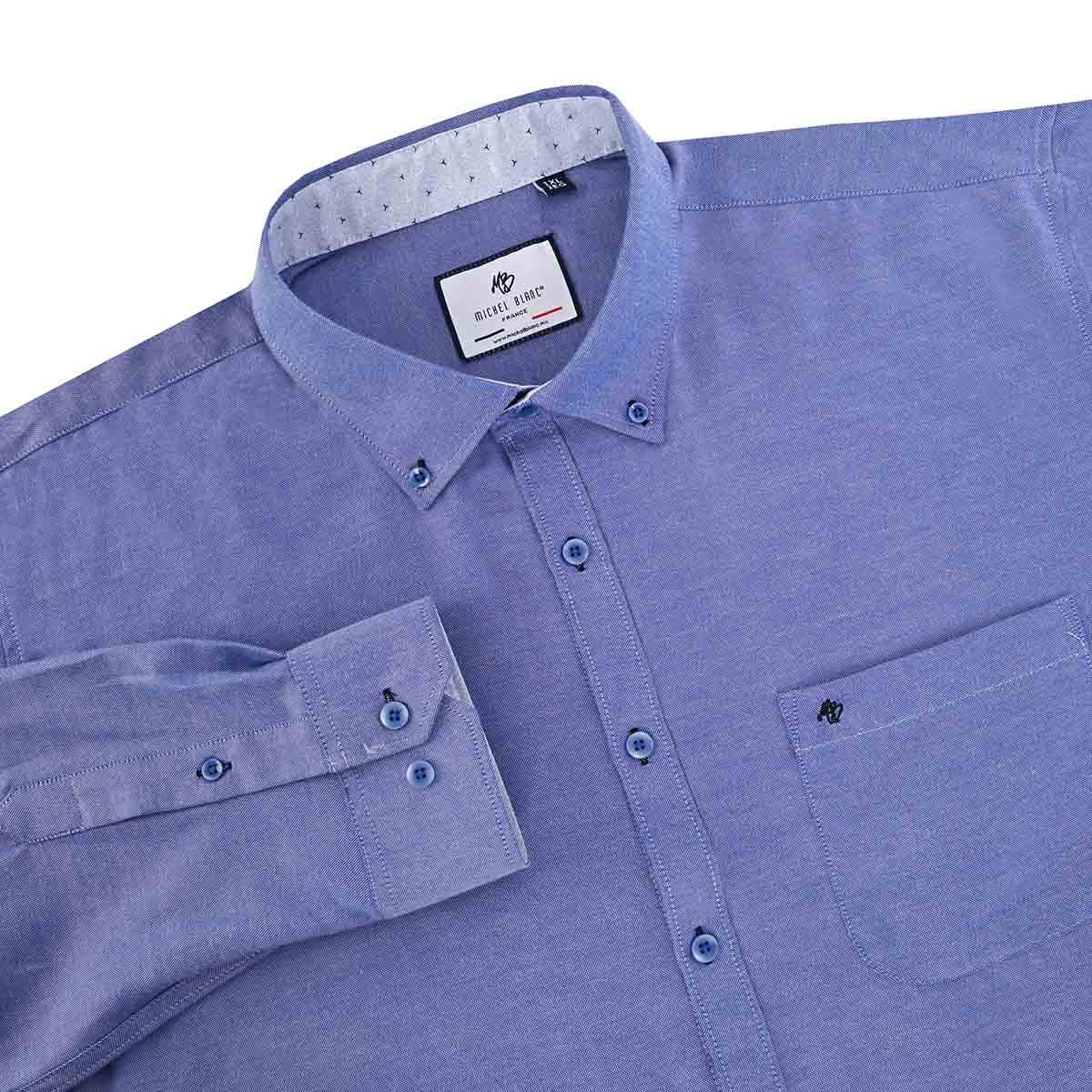 Camisa talla extra azul Francia botton down