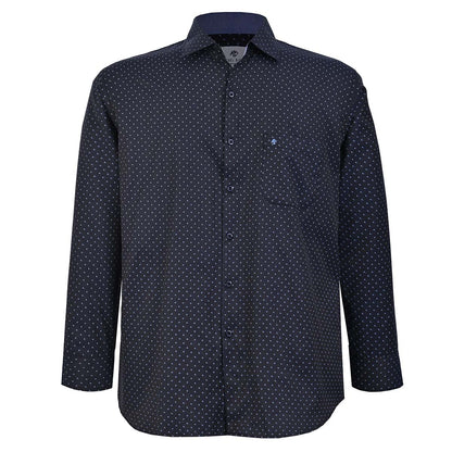 Camisa talla extra azul marino con dibujos