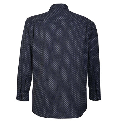 Camisa talla extra azul marino con dibujos