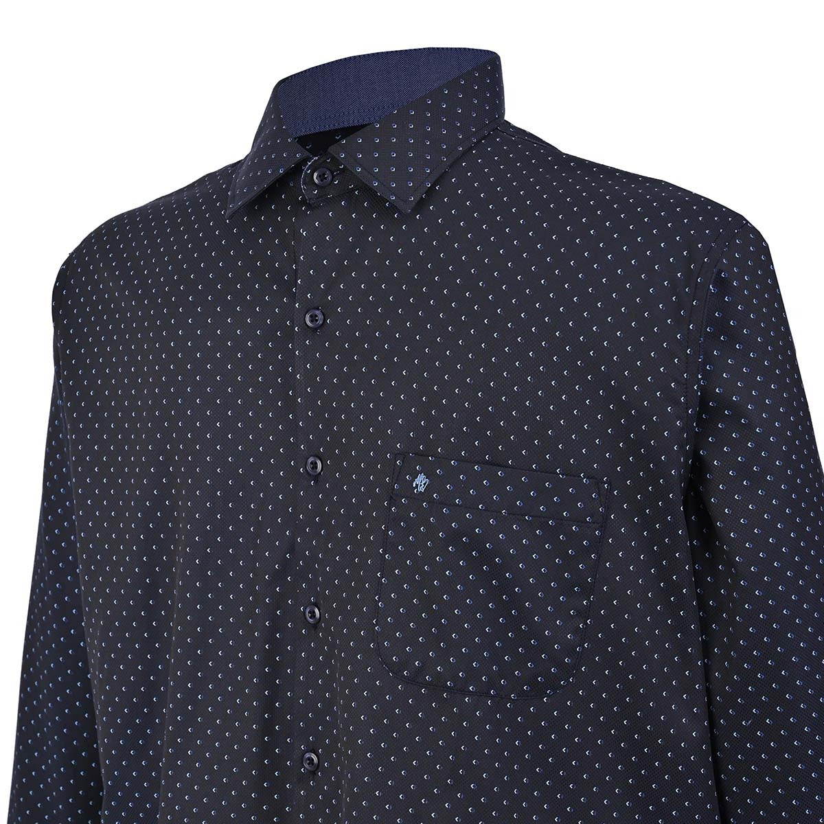 Camisa talla extra azul marino con dibujos