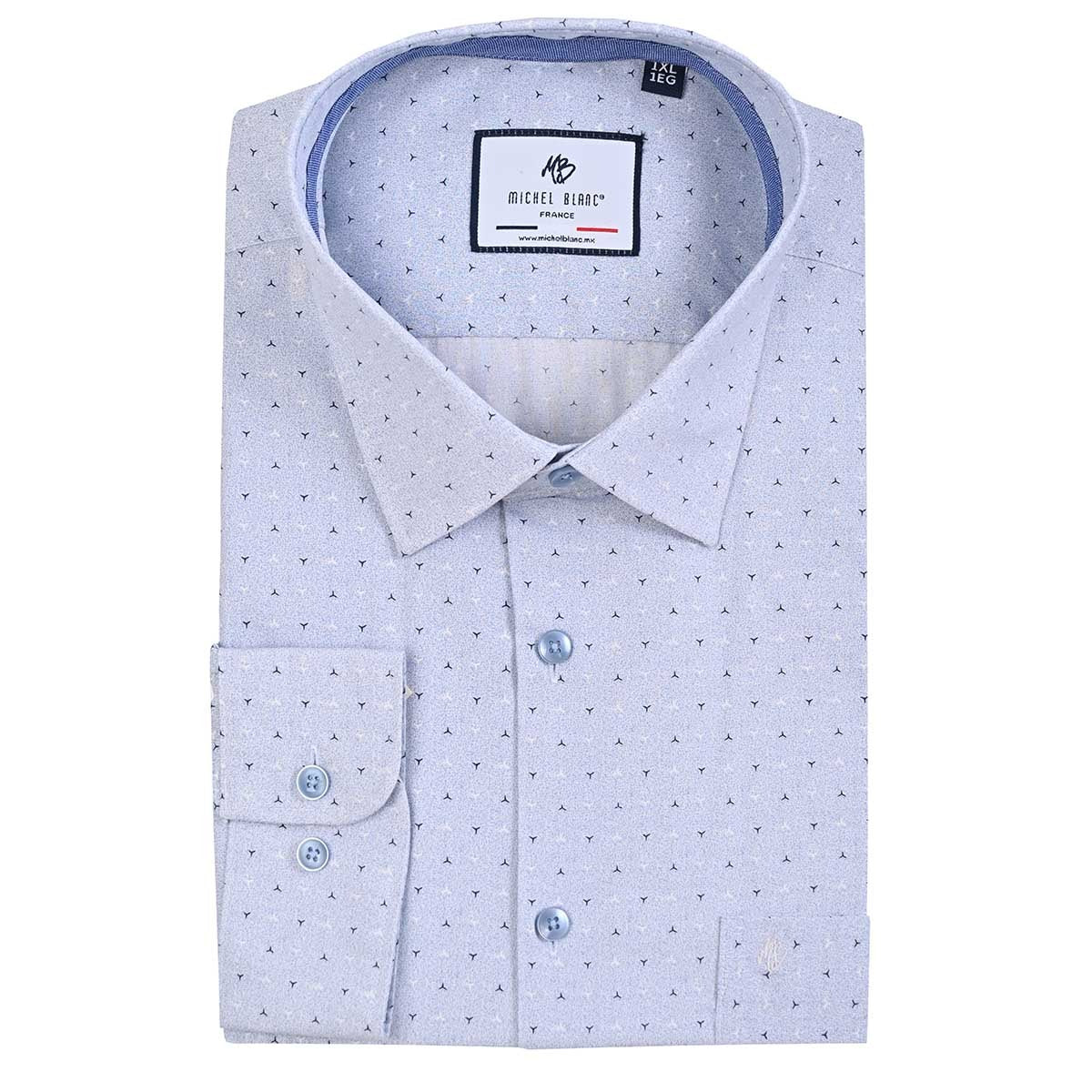 Camisa talla extra azul cielo con dibujos