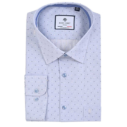 Camisa talla extra azul cielo con dibujos