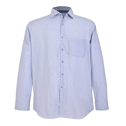 Camisa talla extra azul cielo con dibujos