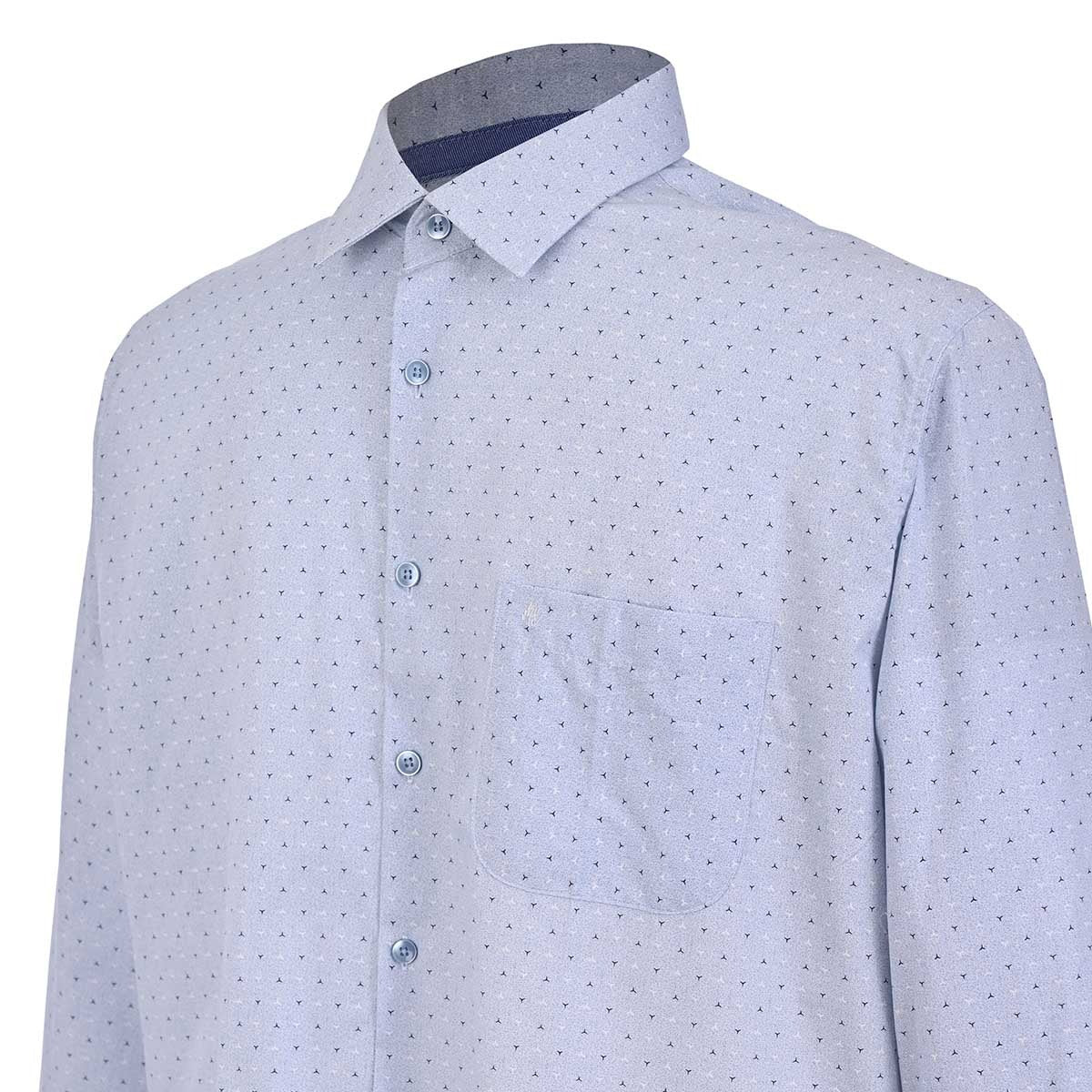 Camisa talla extra azul cielo con dibujos