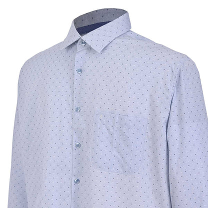 Camisa talla extra azul cielo con dibujos