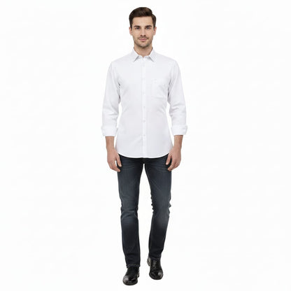 Camisa tipo playera soft touch blanca